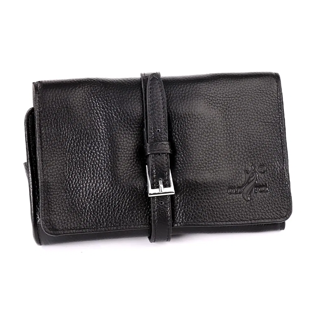 Black Cigar Pouch Case Pipe Case Holder