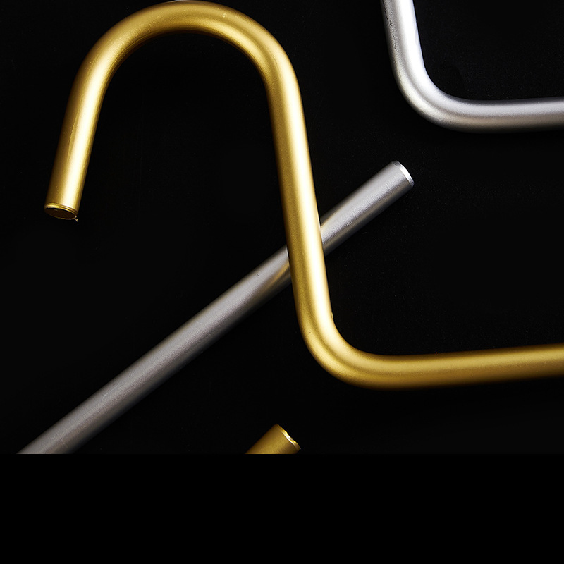 8mm Thickness Solid Bold Aluminum Alloy Clothes Hangers Household Clothes Hanger Metal Wardrobe Clothes Drying Rack