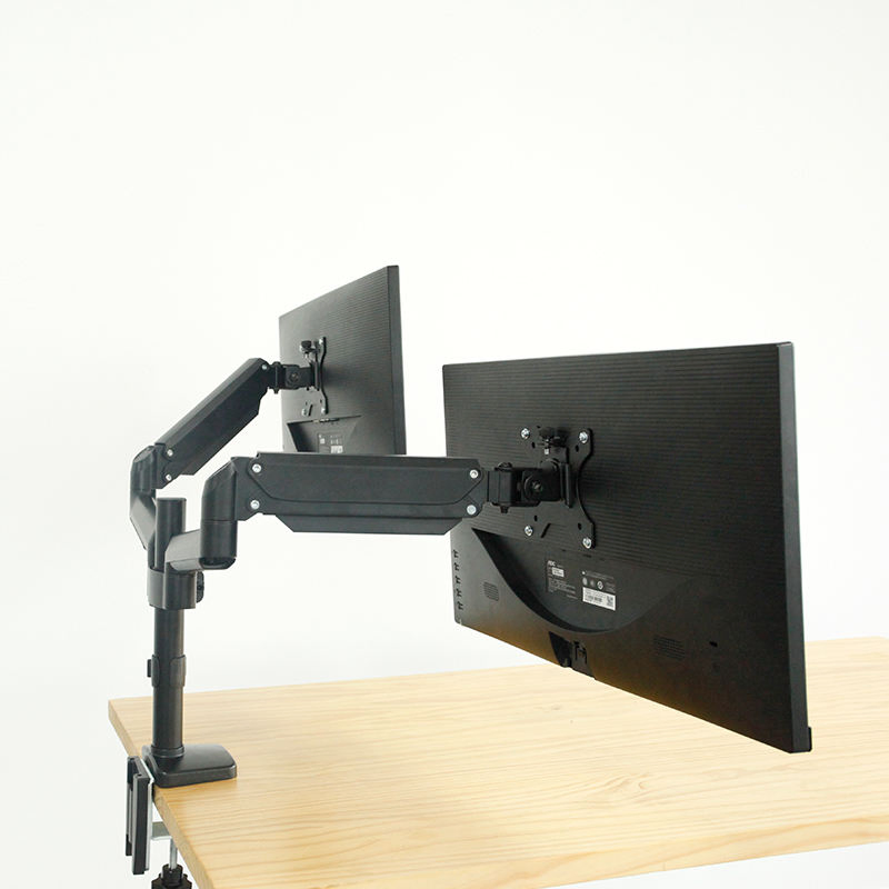 AG7p-42 Dual Monitor Stand, Height Adjustable Spring Monitor Stands for 2 Monitors Desk Mount Fits and Office Furniture