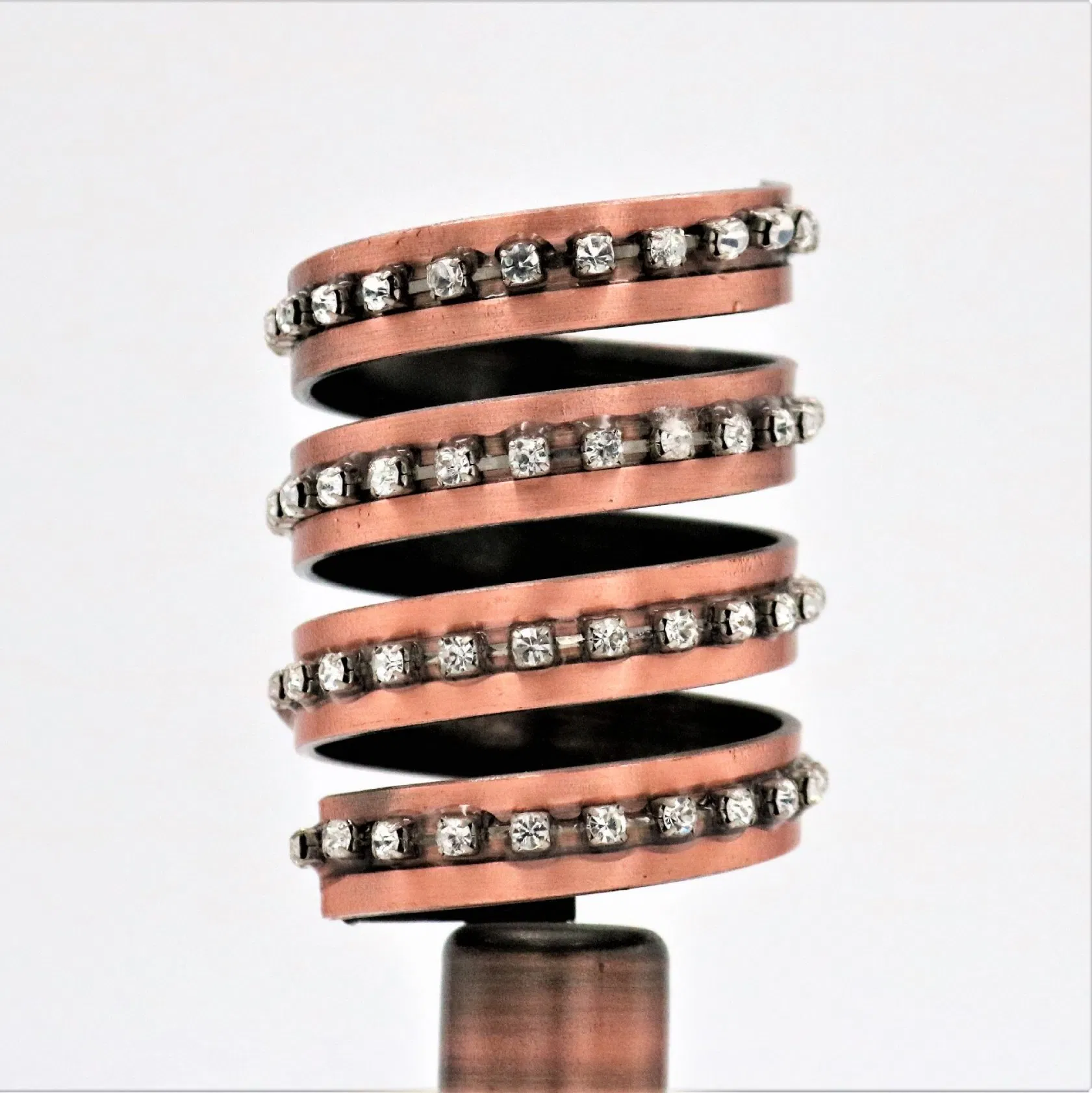 Rhinestone Zinc Alloy 19mm 28mm Iron Accessories Curtain Rod Heads