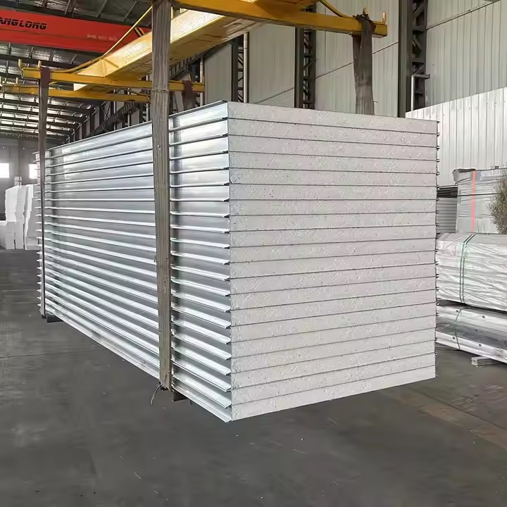 Insulated Metal Siding Prefabricated Wall Panel Polyurethane Foam Sandwich Panel EPS Sandwich Panel