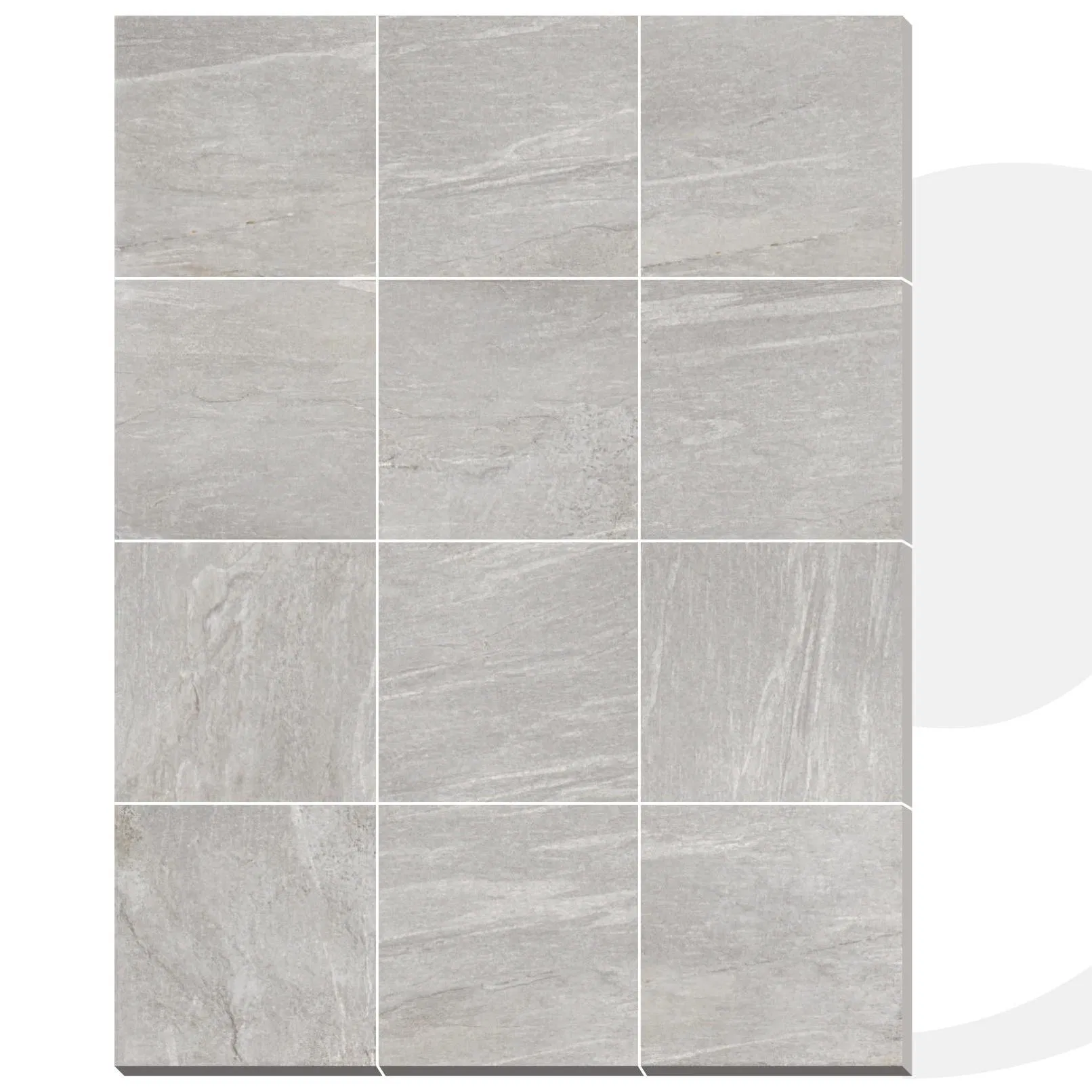 2cm Pavers Matt Full Body Heat Resistant Anti Slip Rustic Concrete 20mm Porcelain Outdoor Tile Floor for Garden