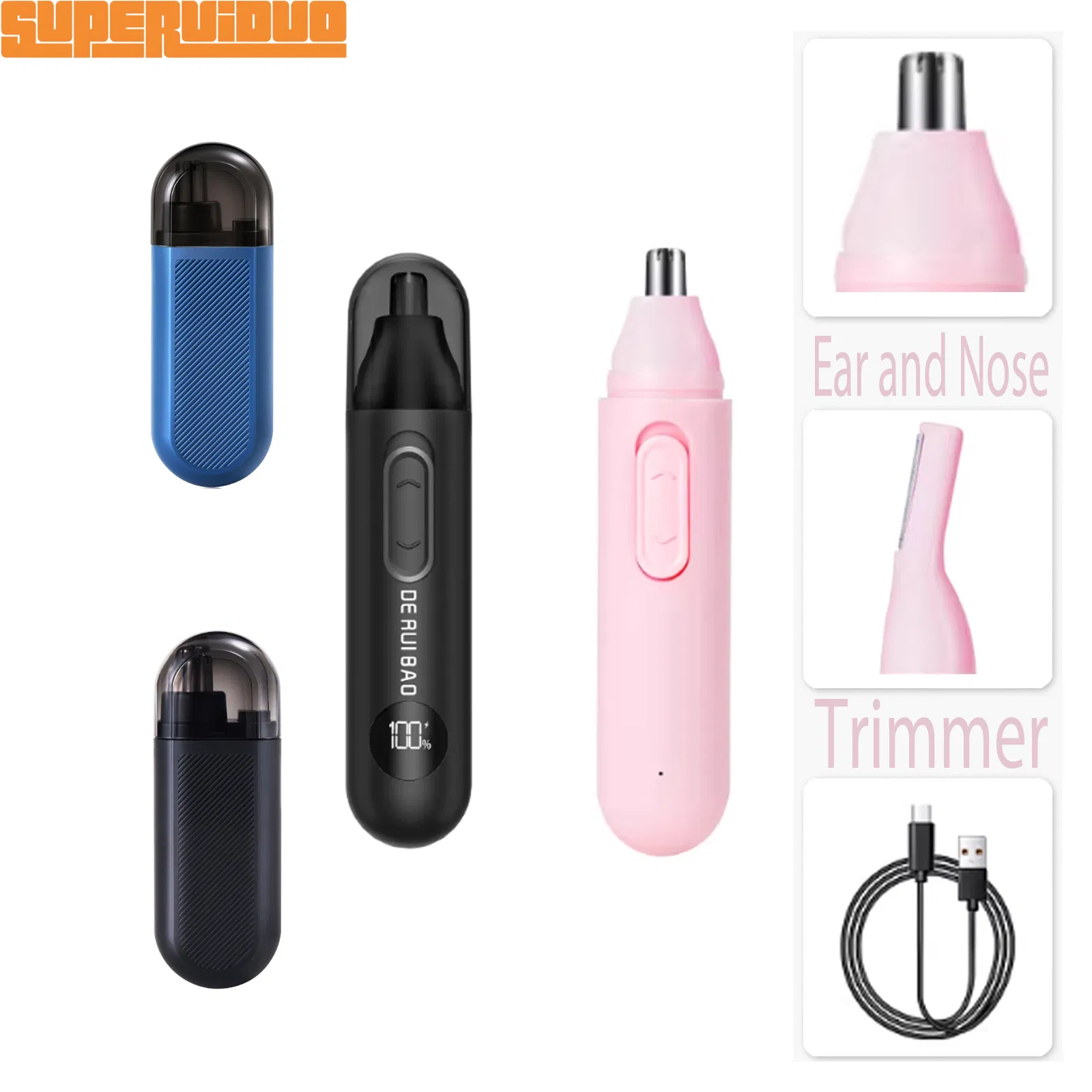 Modern Digitalized Beauty Appliance Nose Hair Trimmer
