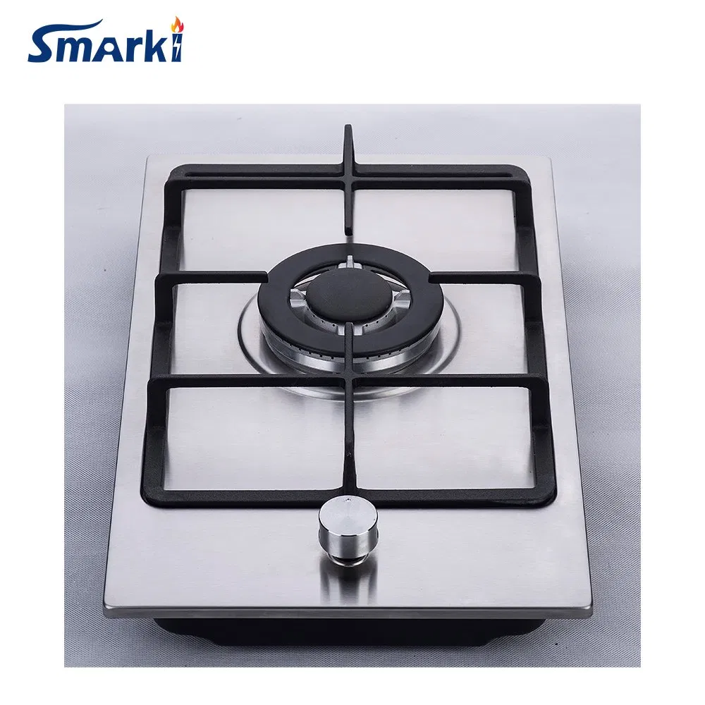 1 Burner Domino Gas Cooktop Built in Gas Hob Stainless Steel Panel