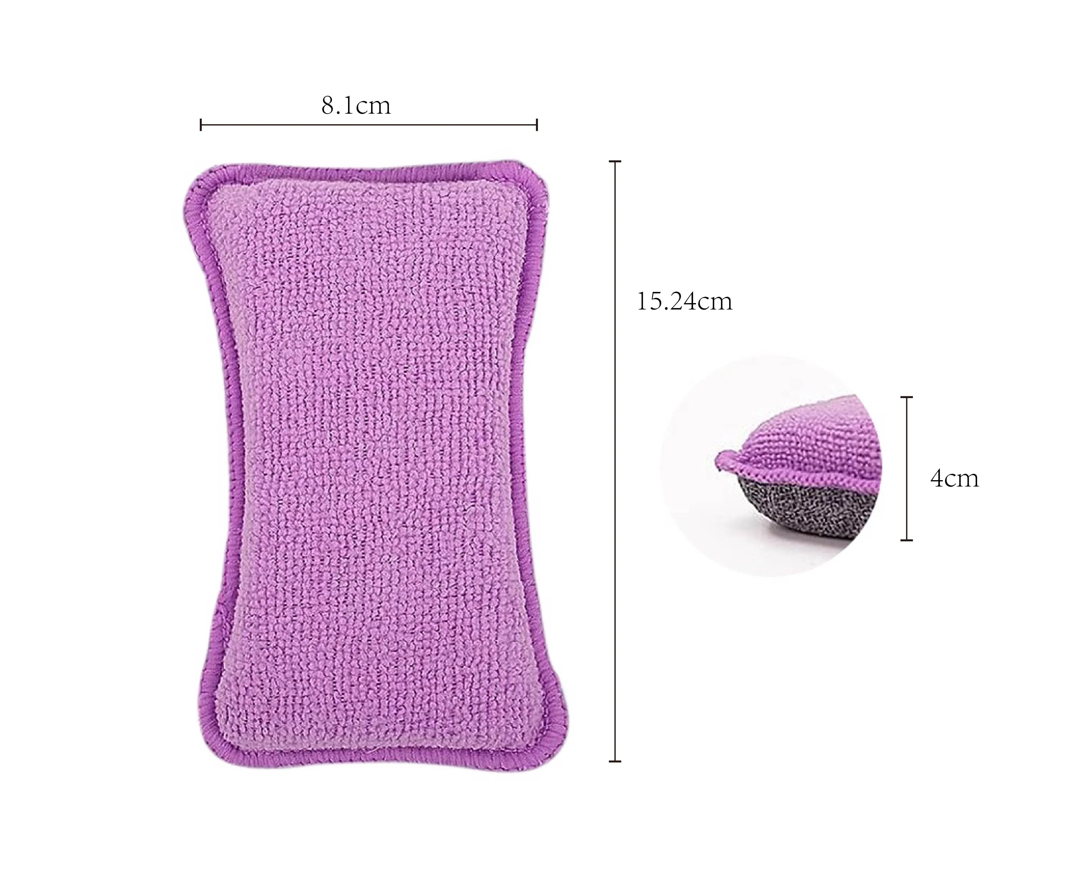 Kitchen Home Free Sample 8 Pack Washing Towels Scouring Pad Sponge Brush