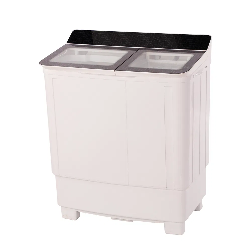 Wholesale 17kg Flip Glass Double Bucket Top Mounted Household Semi-Automatic Washing Machine