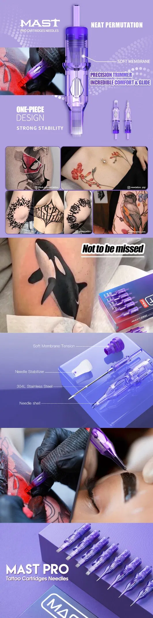 Mast PRO 0.3mm Magnum 5mm Taper Tattoo Cartridges Needles