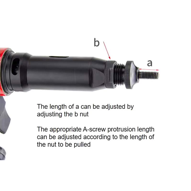 N60 Lightweight Adjustable Pull Force Air Riveter M3-M8 Pneumatic Rivet Nut Gun Efficient Air Riveting Nut Tool
