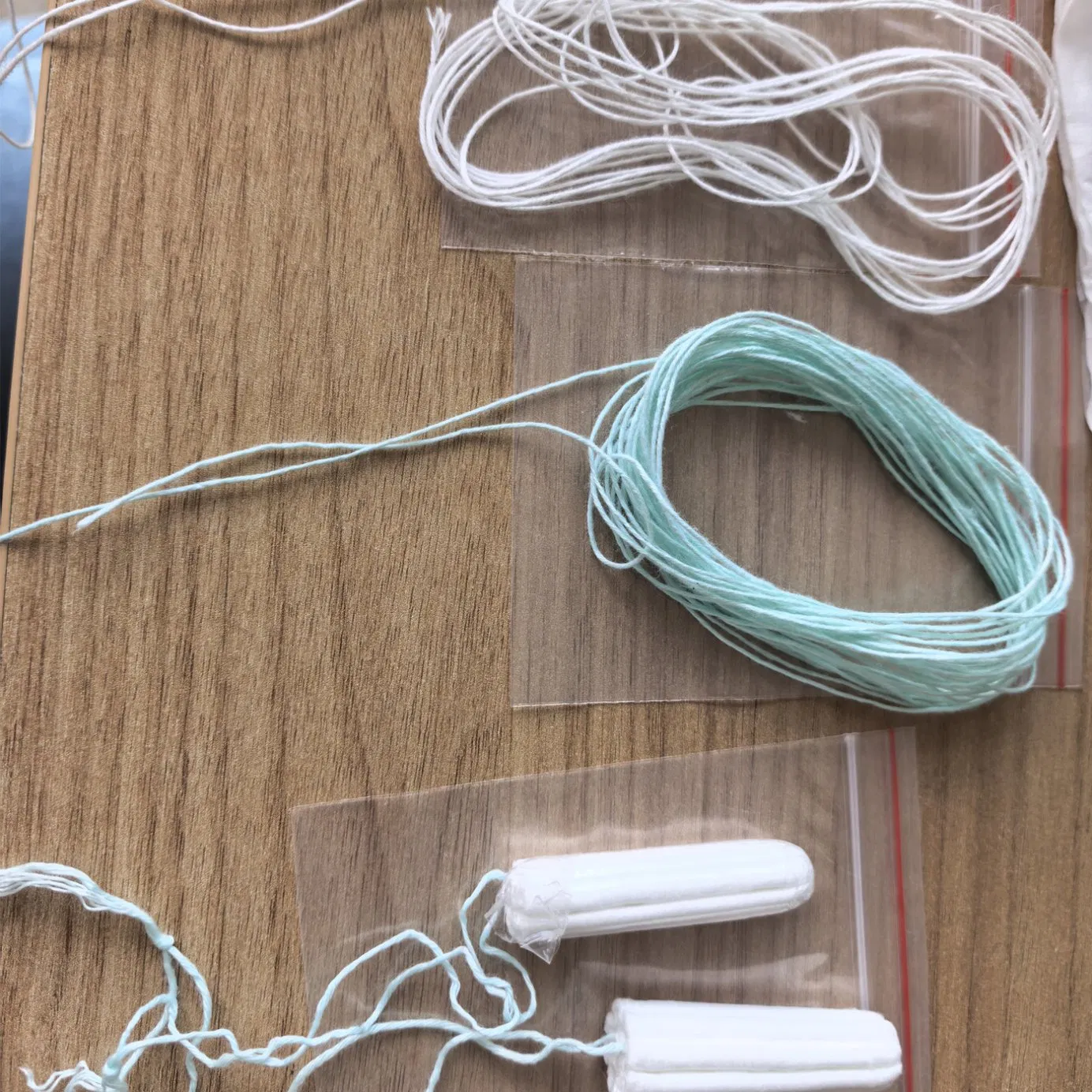 Tampon Raw Material Withdrawal Cord Cotton Yarn Ne 10/4 14s/5 Turquoise Manufacturer