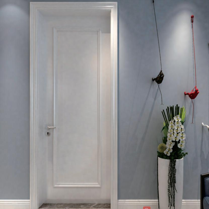 Kojo Interior Bedroom WPC Panel Door - Restroom Suitable, 40mm Thickness, 10PCS MOQ