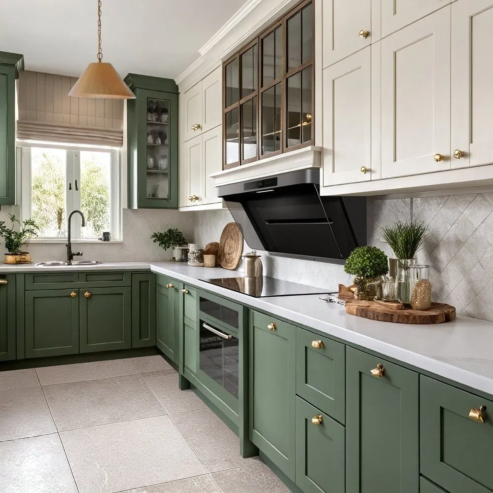 P1 Anti-Fingerprint Stainless Steel Kitchen Range Hood for Home Cooking