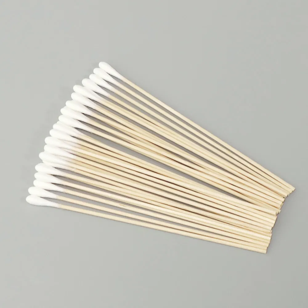 Disposable Eco Friendly Cotton Swabs Wooden Cotton Buds