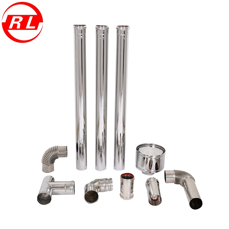 Single Wall Stainless Steel Stove Chimney Flue Pipes for Wood Pellet Stoves