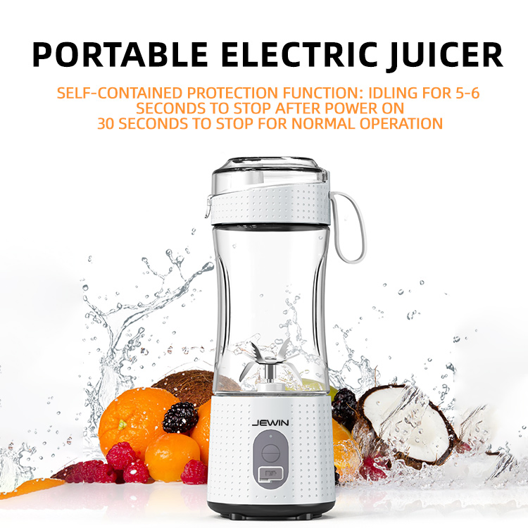 Jewin Portable Electric Juicer Cup Newest Fruit Mixer with Type-C Rechargeable Function