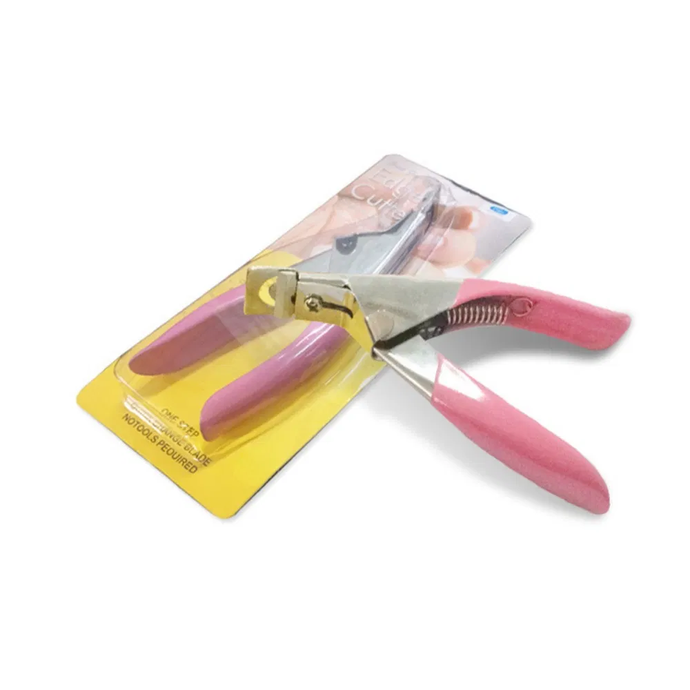 Cross Border Hot Sale Stainless Steel Pink U-Shaped Nail Clippers