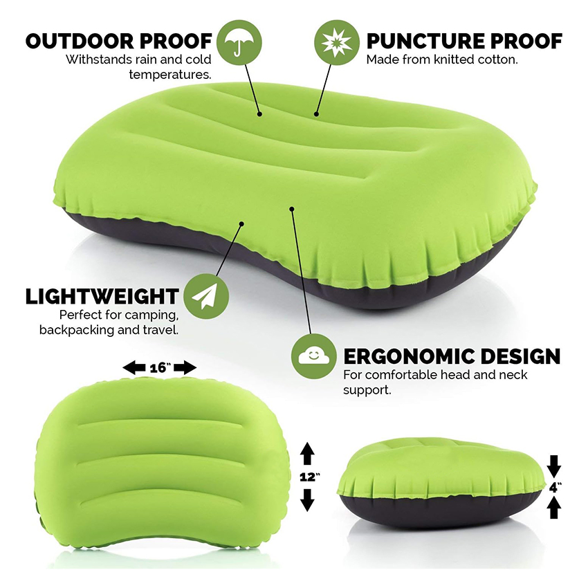 Best Inflatable Pillow for Camping Camp Backpacking Ultralight Sleeping Inflatable Travel Pillow