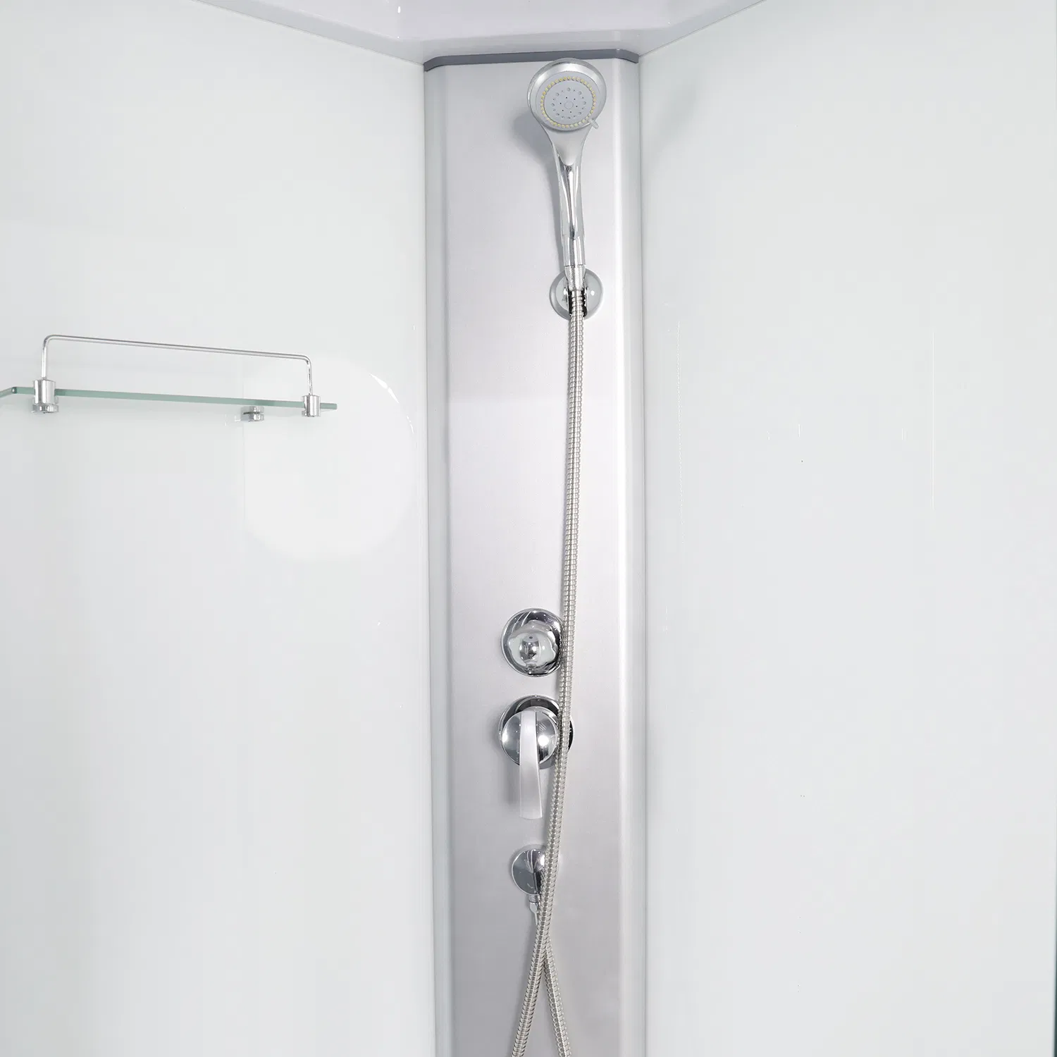 Exceed Simple Design Bathroom Aluminium Tempered Glass Hinge Shower Enclosure Shower Room