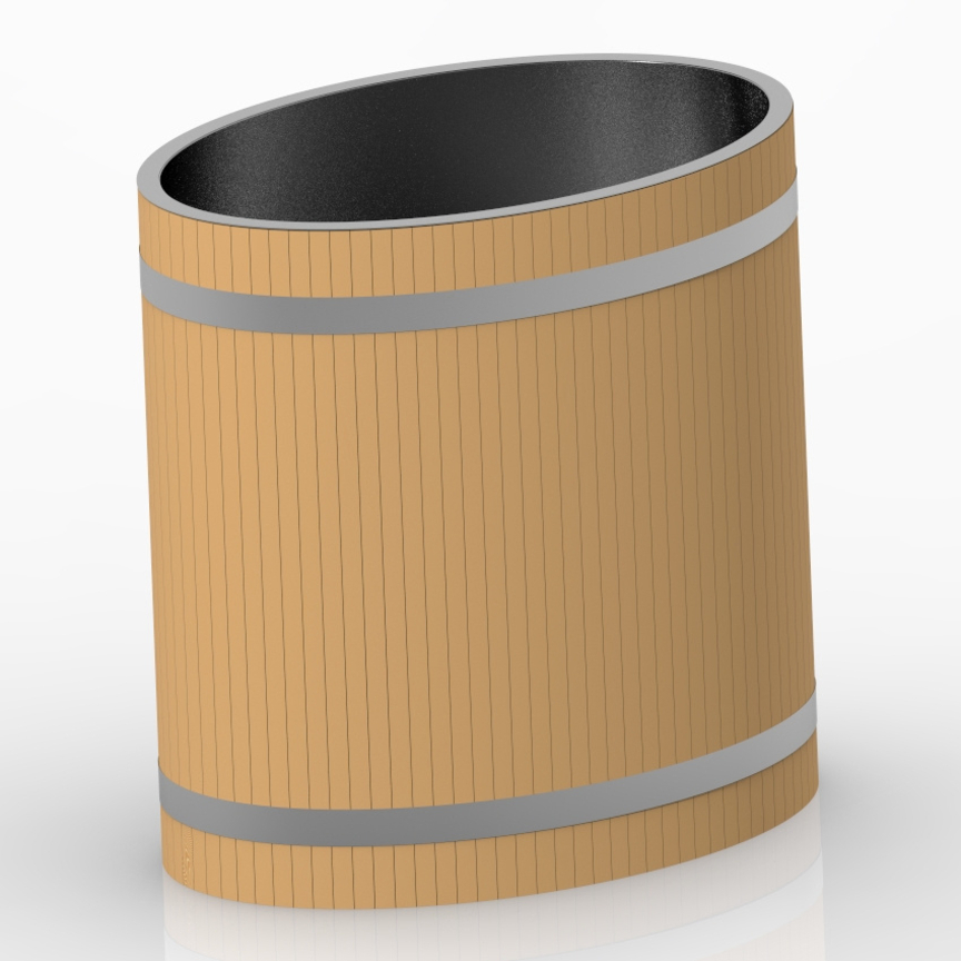 Просторный уличный бассейн с гидромассажем и подсветкой