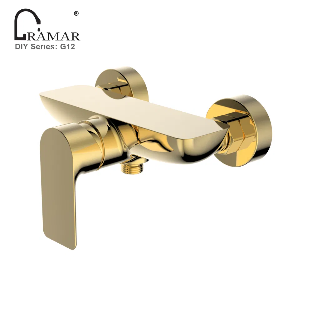 Good Price Golden Bath Water Valve Tap Set Shower Mixer