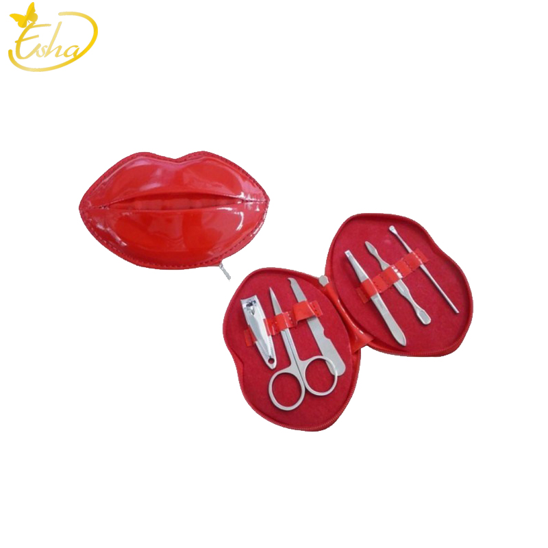 Nail Art Care Set Sexy Lip Sharpe Manicure & Pedicure Eyebrow Tweezers Tools