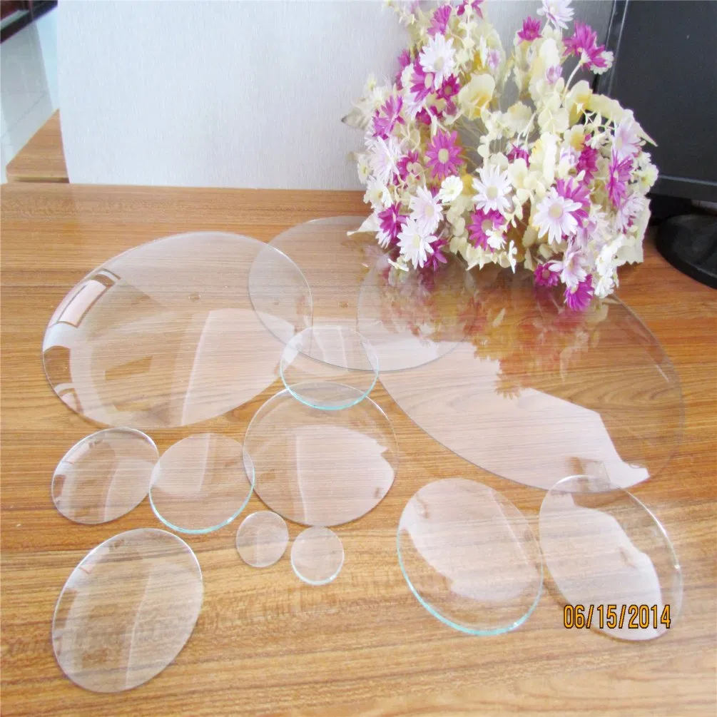 Medical Instrument Curved Convex Glass Ultra Clear
