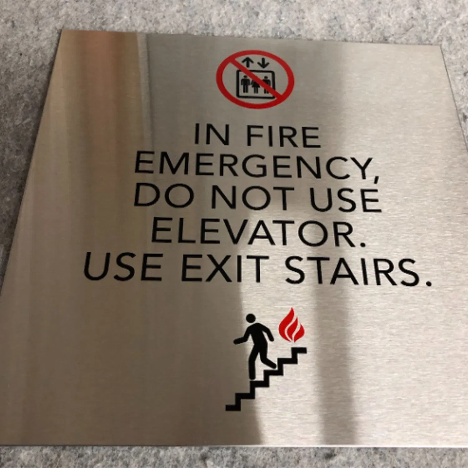 Stainless Steel Signs for Business Custom Business Signs, Industrial Look Door Signs