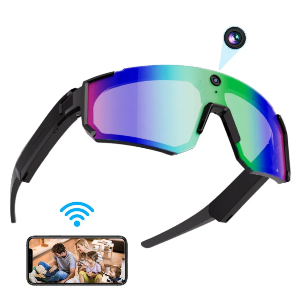 Умные очки V06 с камерой 8Мп, Bluetooth 5.3, оранжево-красные