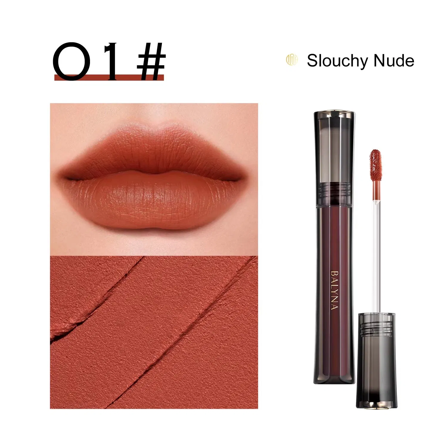 Balyna Different Velvety Matte Long Lasting Hydrating Creamy Smooth Pigmented Lip Gloss