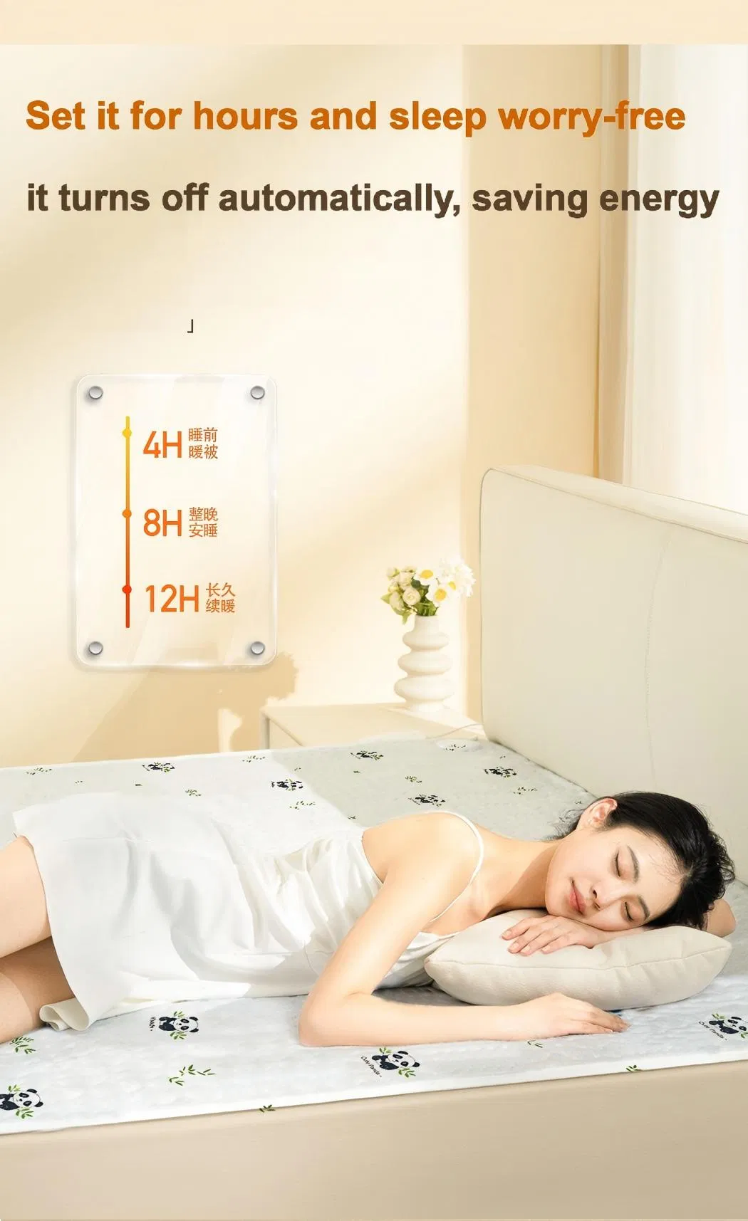 High Quality Electric Blanket for Winter Bedroom Warmth Overheating Protection Heating Blanket Mattress Heater 1688 Manufacturer Manta Electrica