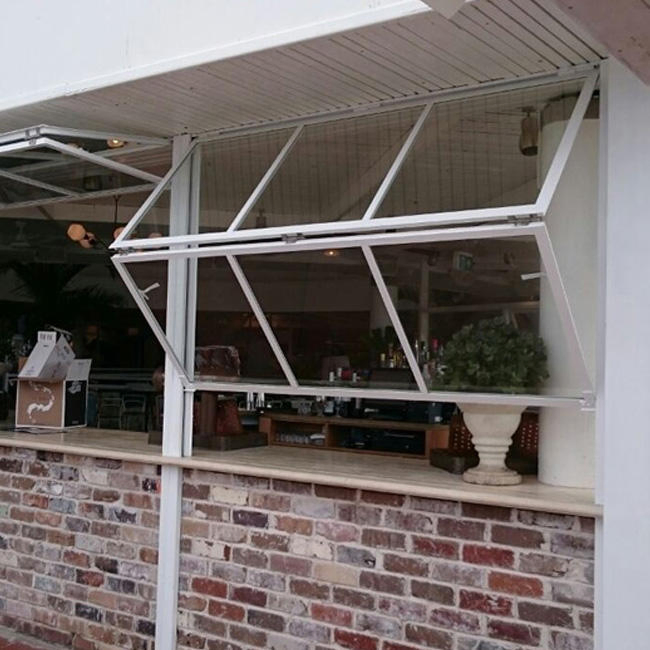 High Quality Aluminum Fold Pull up Flip out Window