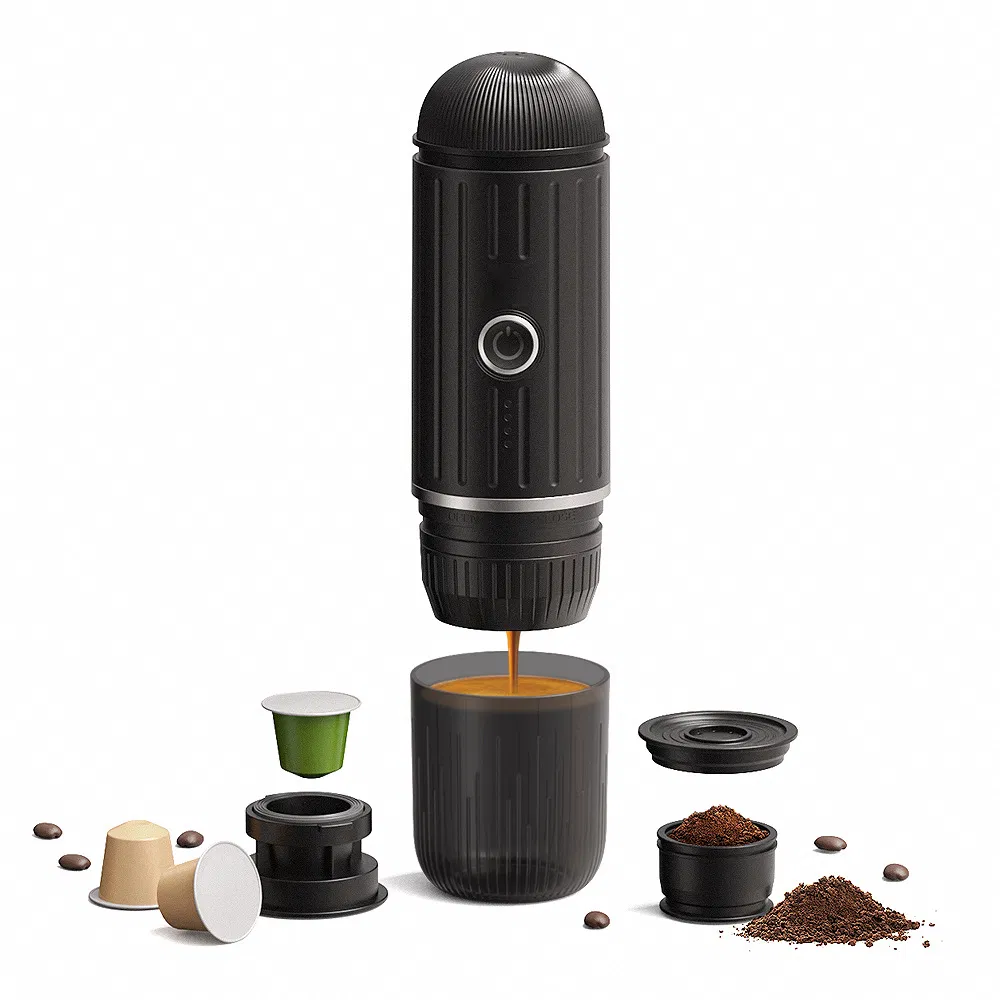 Portable Brew Barista Large Capacity Automatic Coffee Capsule Drip Travel Espresso Machine Heating USB Electric Coffee Maker