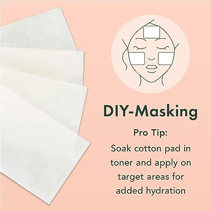 Cotton Pads for Sensitive Skin, Hypoallergenic Make-up Remover Pads - Care Pads & Toner Mask