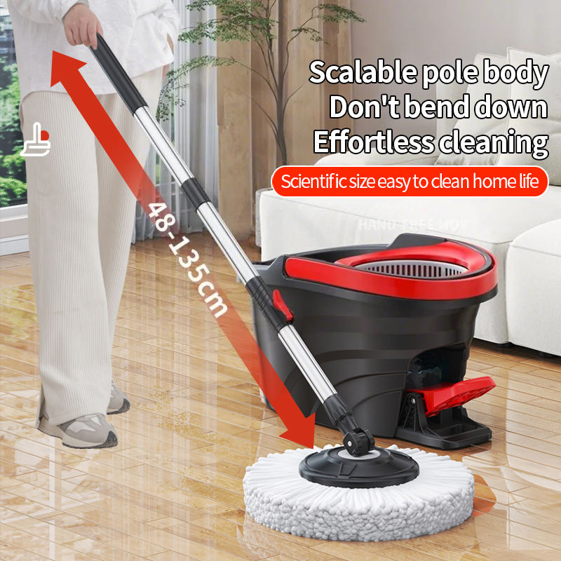 Factory Sale 360 Rotating Pedal Mop Bucket Set Hands-Free Home Kitchen Floor Cleaning