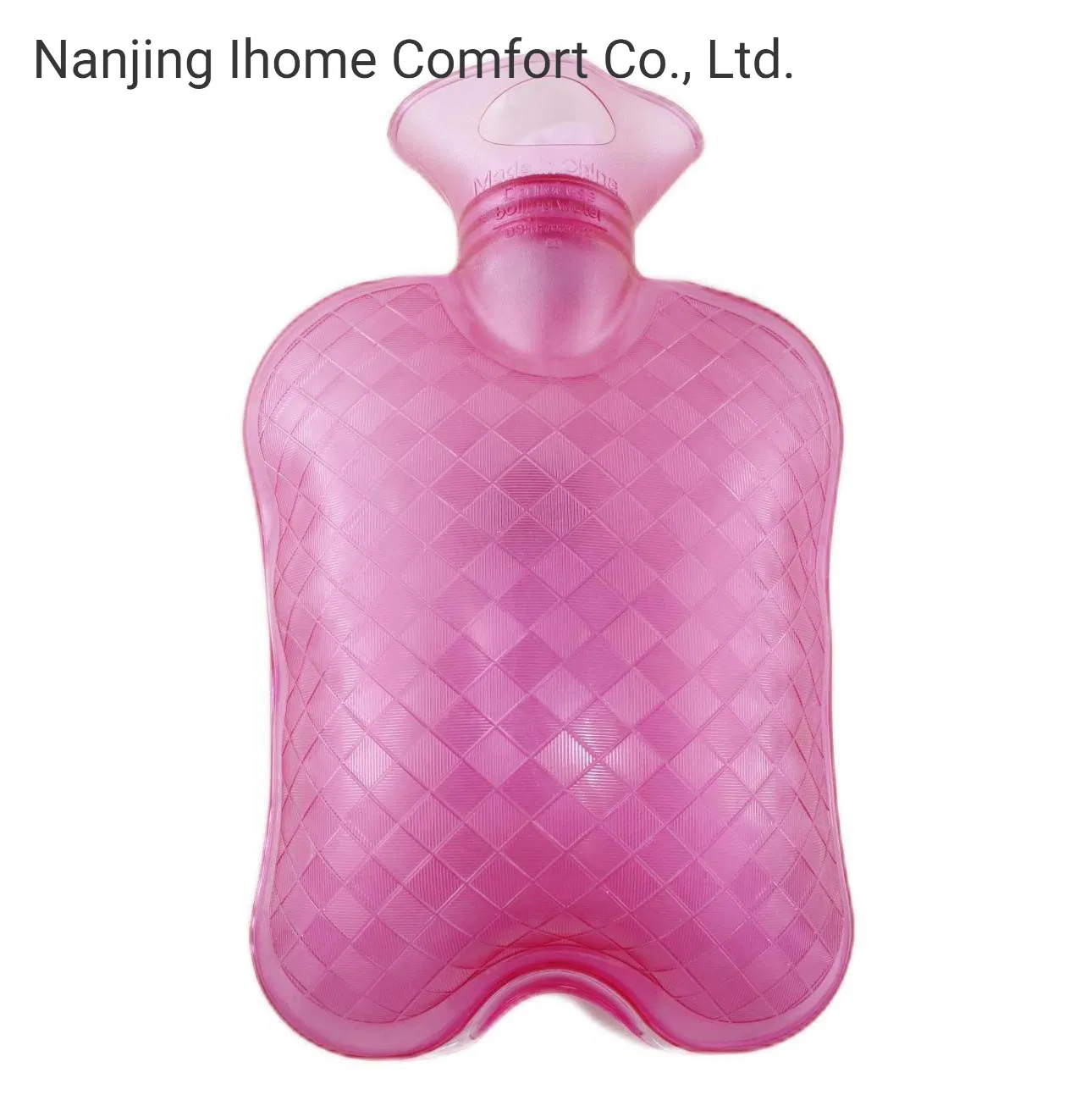 BS 2L Water-Filling PVC Hot Water Bottle with Knitted Cover Reusable for Pain Relief and Gift