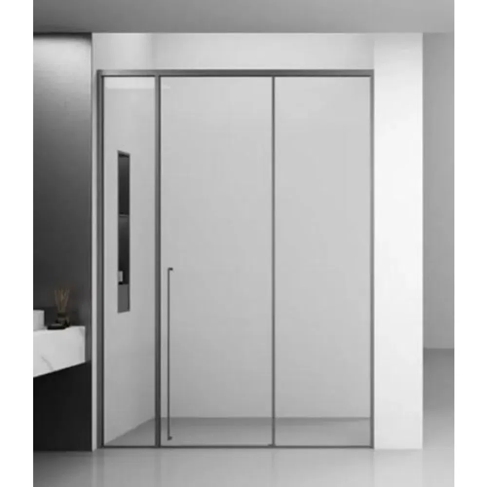 Easy Clean Sliding Luxury Aluminum 6/8mm Tempered Glass Shower Enclosure
