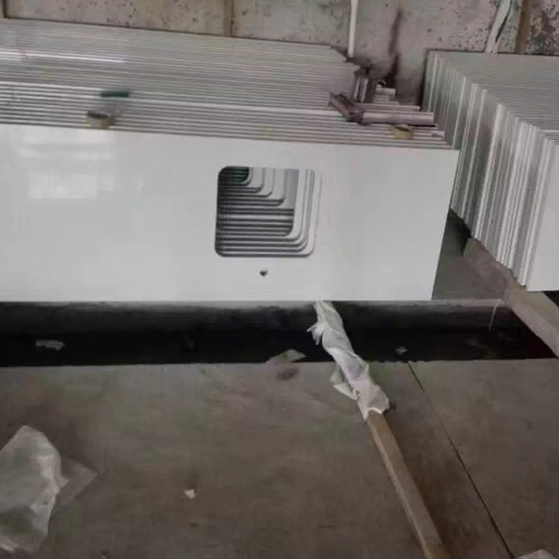 Pure White Engineered Quartz Artificial Stone Kitchen/Bathroom/Table/Island/Vanity/Counter Top