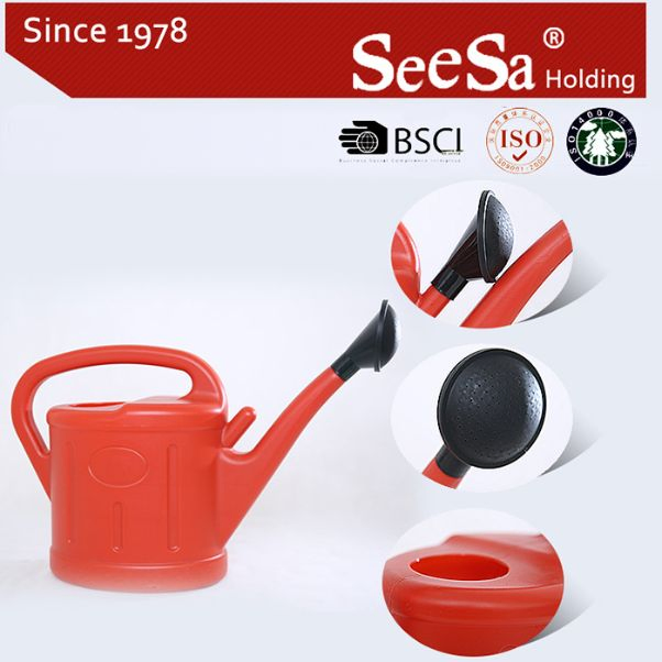 3L Plastic Garden Household Home Watering Can with Spout (SX-609-30)