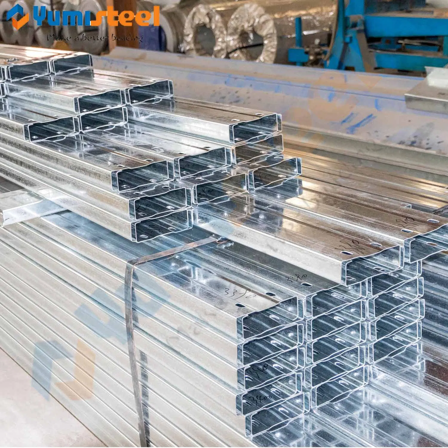 Steel Structure Roof Load Support Galvanized Steel C Shape Purlin