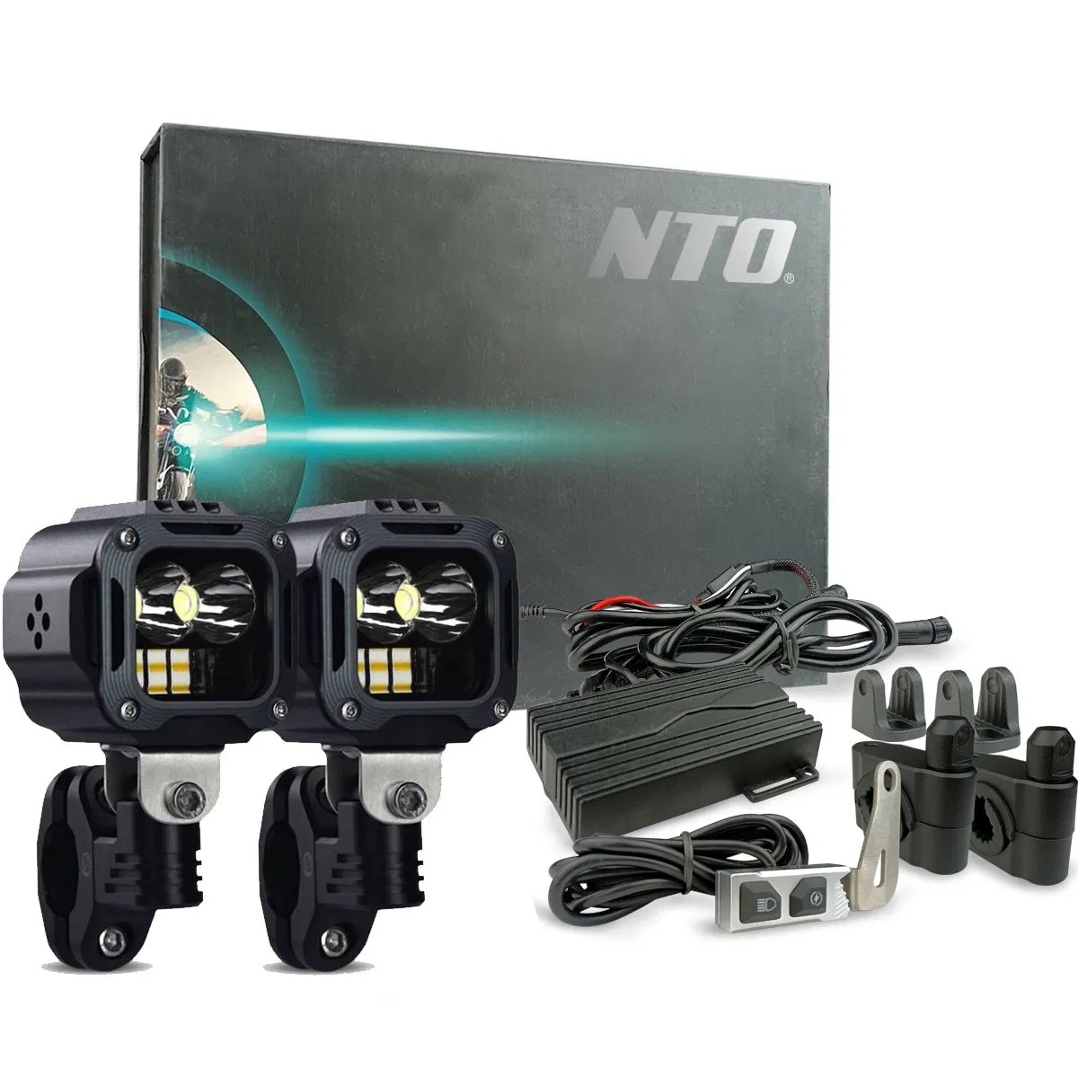 Универсальная светодиодная фара-прожектор для мотоцикла 12В