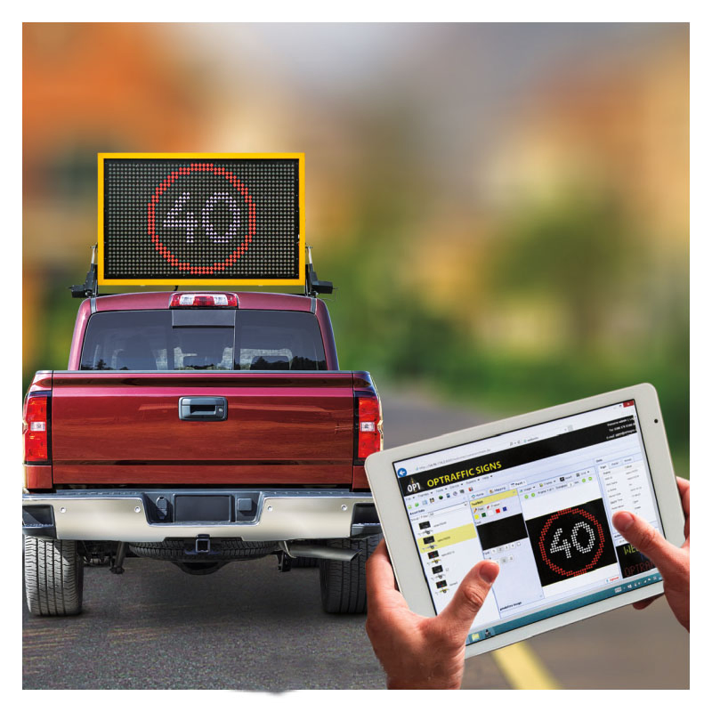 Outdoor LED Display Sign, Vehicle Mounted Car Top LED Sign Message Board