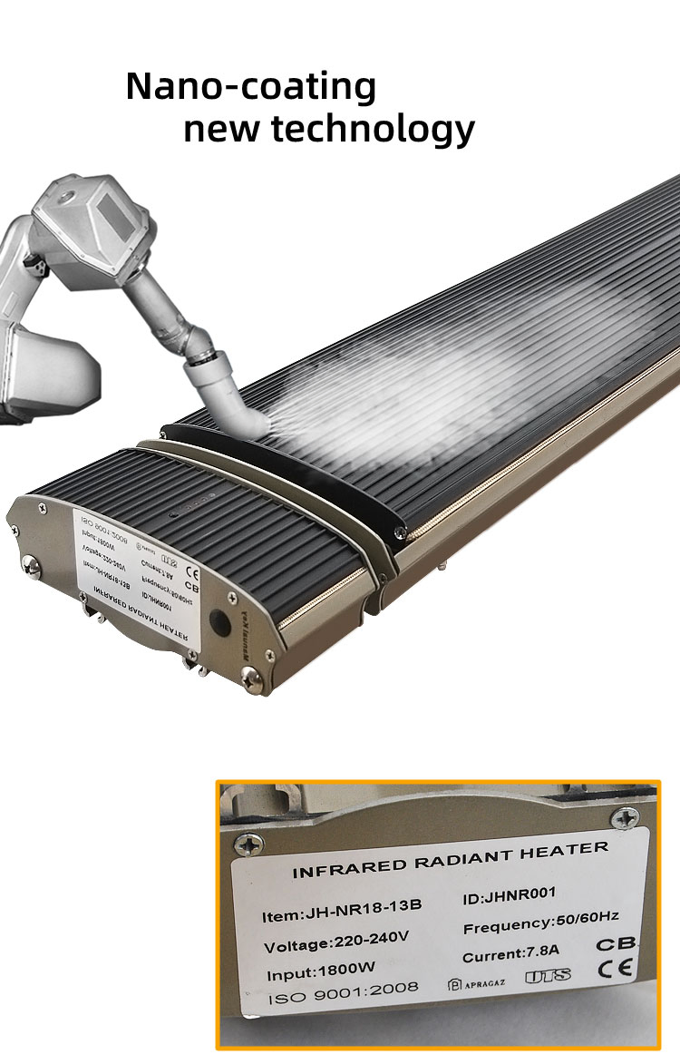 Electric Radiant Heaters for Outdoor or Hard-to-Heat Indoor Area