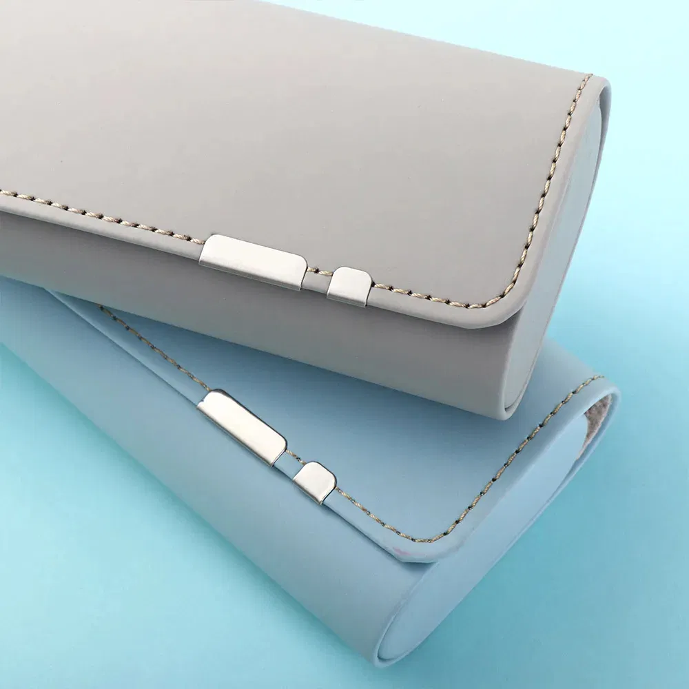 Magnetic Glasses Case Women PU Leather Soft Eyewear Bag Fashion Portable Sunglasses Box Bags Accessories Eyeglasses Cases Glasses Protective Storage Box