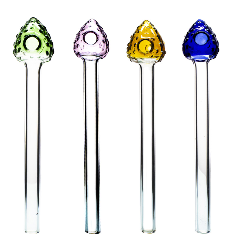 Available Smoking Accessories Sweet Puff Crack Pipe Glass Oil Burner Pipe