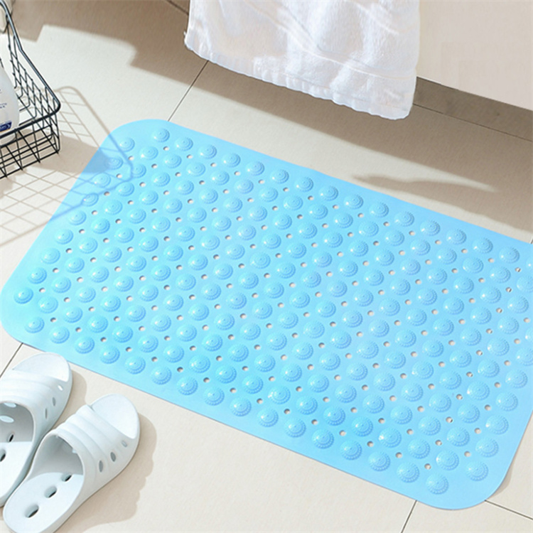 Anti-Slip Large Washable Silicone Bathtub Bathroom Mat with Suction Cups