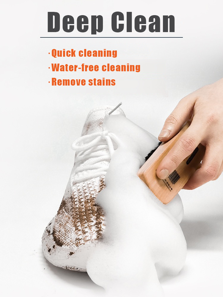 Factory Direct Sneaker Leather Care Cleaner Sport Shoes Whitening Agent Spray Foam White Shoes Cleaner