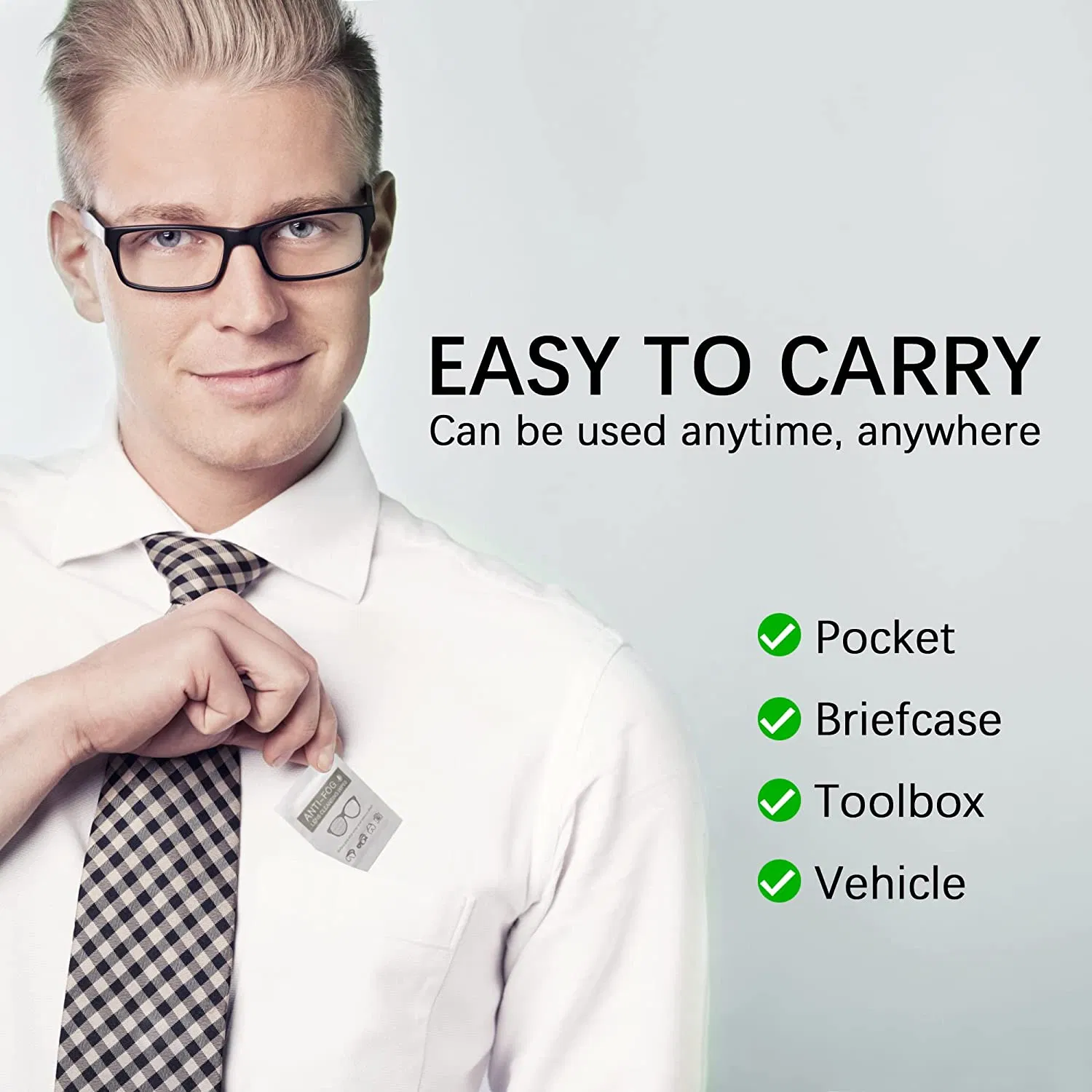 Custom Antifog Anti Static Lens Wipes Lens Cleaning Towelette