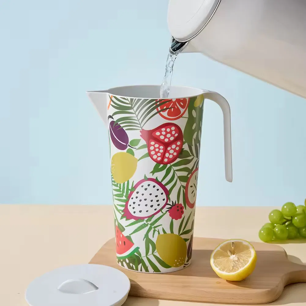 Eco-Friendly Recycled Plastic RPET Melamine Water Jug with Lid