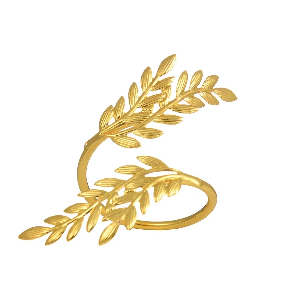 Gold Wheat Napkin Ring Metal Plating Barley Napkin Buckle Wedding Table Accessories