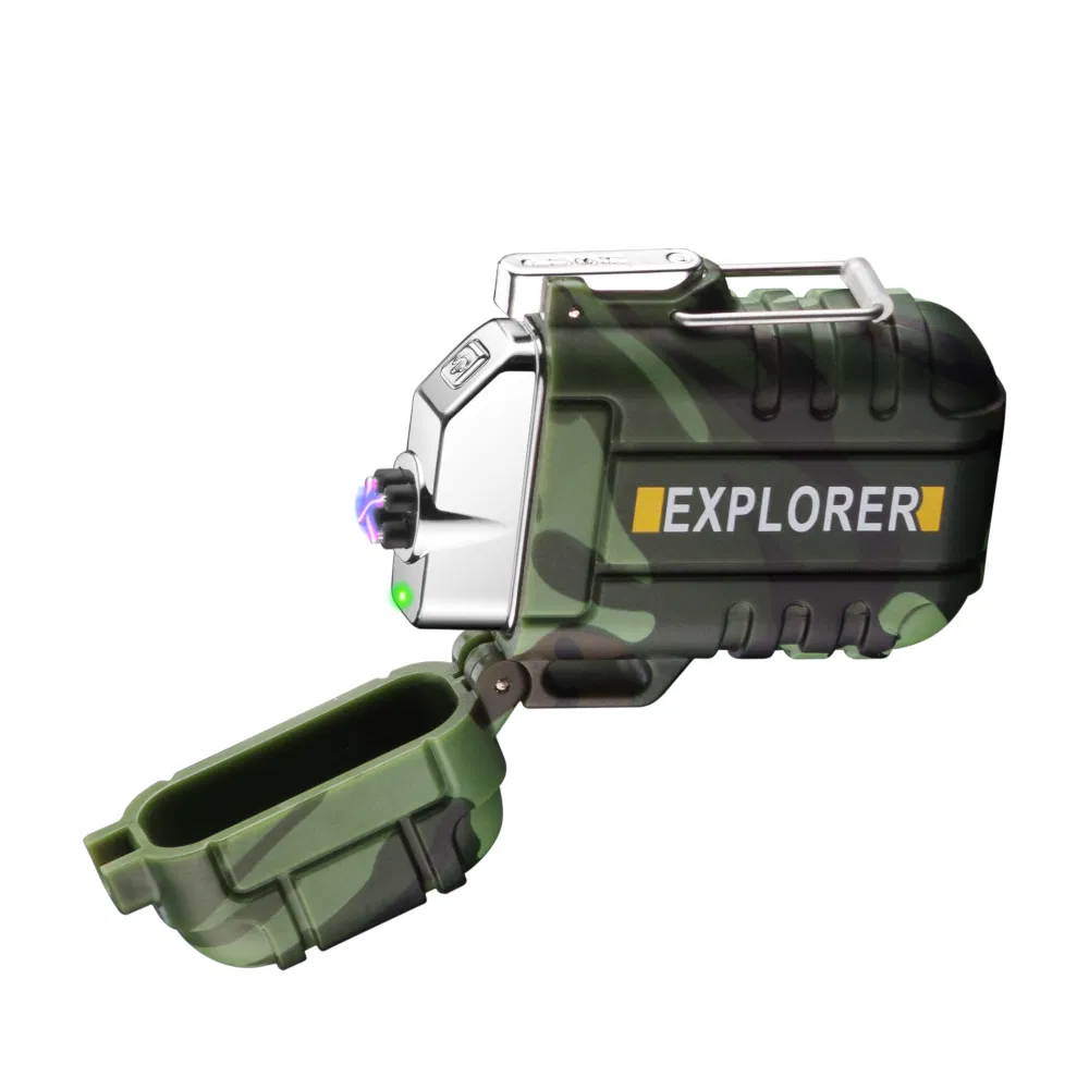 Portable Men′ S Gift Dual Arc Windproof Lighter USB Lighter