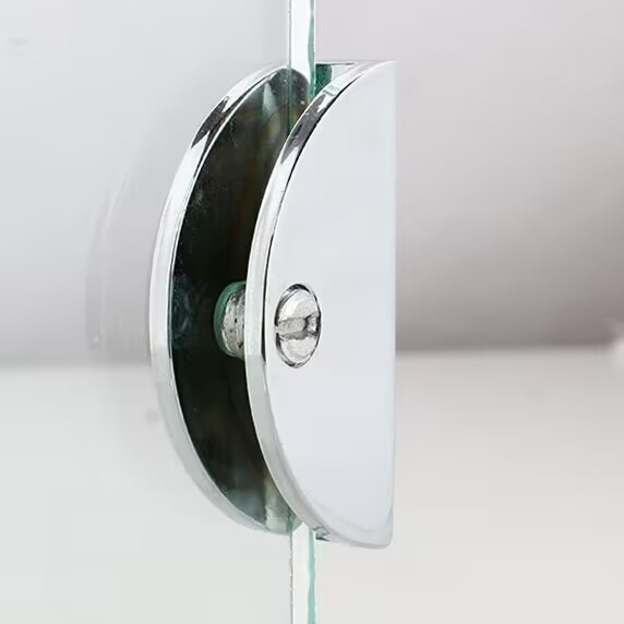 Stainless Steel 304 316 Shower Mini Hinge Round Glass Clamp Bathroom Fitting Shelf Support